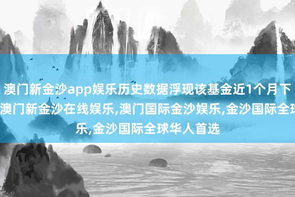 澳门新金沙app娱乐历史数据浮现该基金近1个月下降3.75%-澳门新金沙在线娱乐,澳门国际金沙娱乐,金沙国际全球华人首选