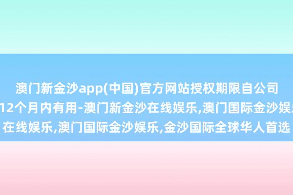 澳门新金沙app(中国)官方网站授权期限自公司董事会审议通过之日起12个月内有用-澳门新金沙在线娱乐,澳门国际金沙娱乐,金沙国际全球华人首选