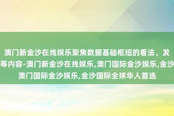 澳门新金沙在线娱乐聚焦数据基础枢纽的看法、发展愿景、建造办法等内容-澳门新金沙在线娱乐,澳门国际金沙娱乐,金沙国际全球华人首选