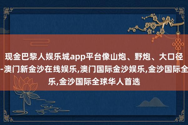 现金巴黎人娱乐城app平台像山炮、野炮、大口径的重炮都有-澳门新金沙在线娱乐,澳门国际金沙娱乐,金沙国际全球华人首选